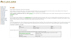 Desktop Screenshot of iitjee.org